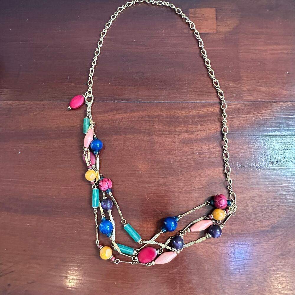 Multi Color Gold tone Waist Belt Chain Layer Accessory 80s 90s Y2k Clubbing
